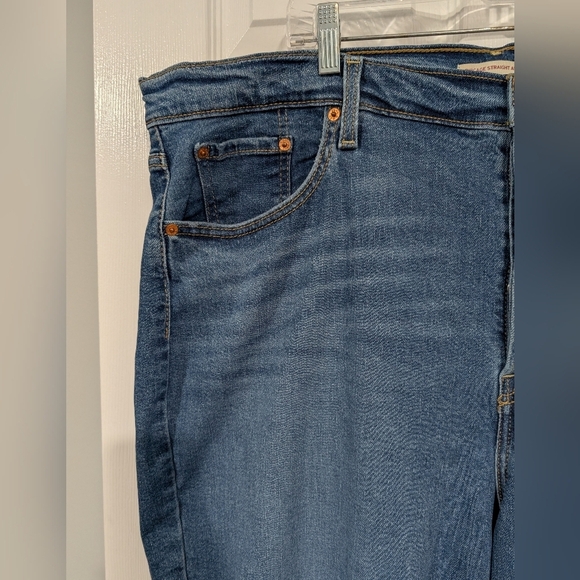 NWT Levi's Ribcage Straight Ankle Denim Jeans in Size 22W - Picture 2 of 15